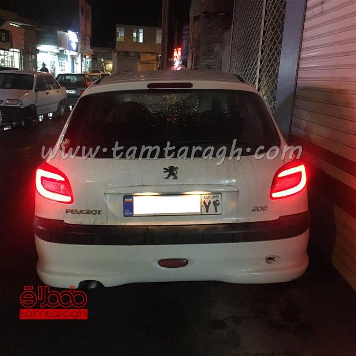چراغ خطر اسپرت پژو 206 طرح 207 برند مدرن